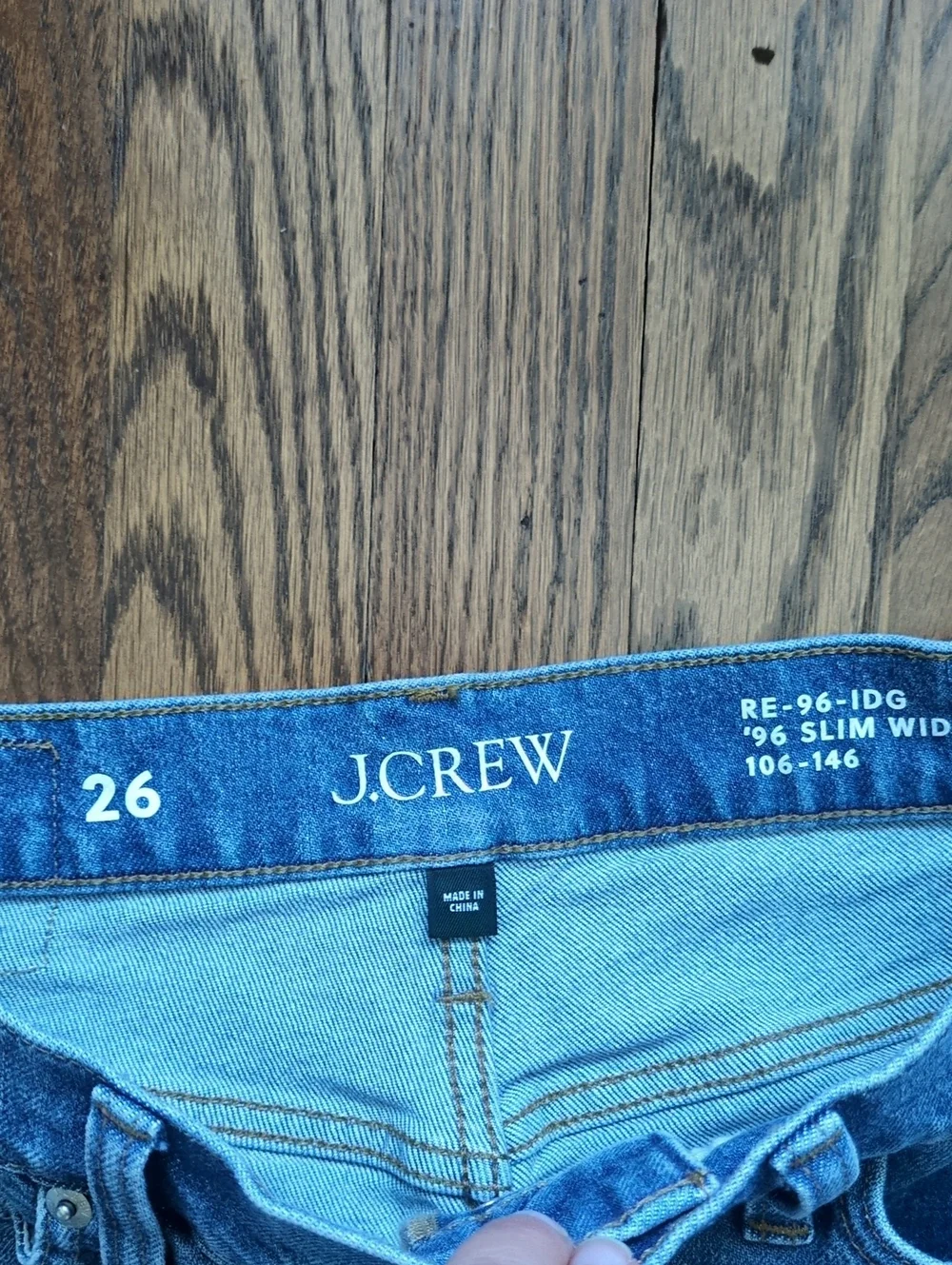 J. Crew Slim Wide High Rise Leg Cropped Button-Fly Jeans